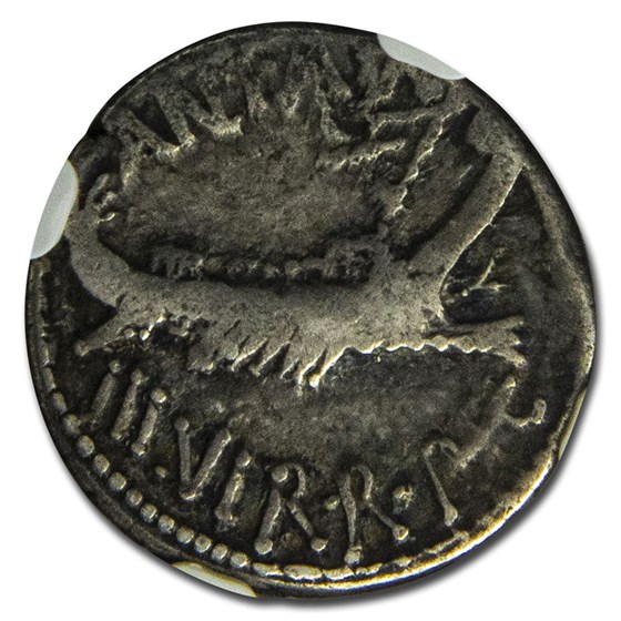 Roman AR Denarius Marc Antony Legion VIIII (30 BC) Fine NGC Roman AR Denarius Marc Antony Legion VIIII (30 BC) Fine NGC